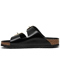 Birkenstock Women's Arizona Big Buckle High Shine Natural Leather Patent Sandals from Finish Line