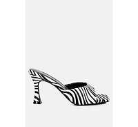 Women's Roblux Slip On Spool Heels Sandals