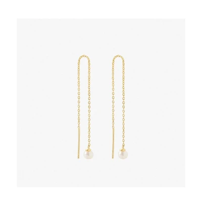 Ana Luisa Pearl Threader Earrings - Abrielle