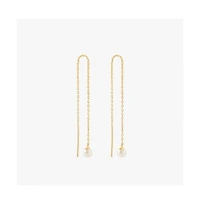 Ana Luisa Pearl Threader Earrings - Abrielle