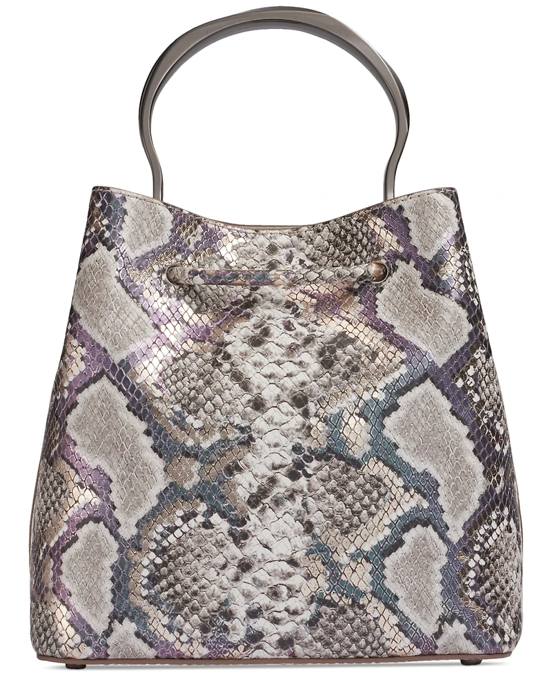 Donna Karan New York Lawrence Python Top Handle Bucket