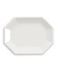 Abode Homewares Bamboo Raised Rim Octagonal Platter, 16"