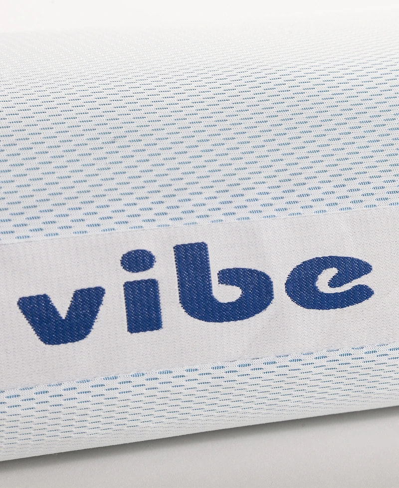 Vibe Smart Edge Multi-Position Gel Infused Memory Foam Pillow, Standard/Queen
