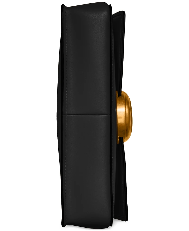 Donna Karan New York Valley Stream Leather Buckle Shoulder with Removable Strap