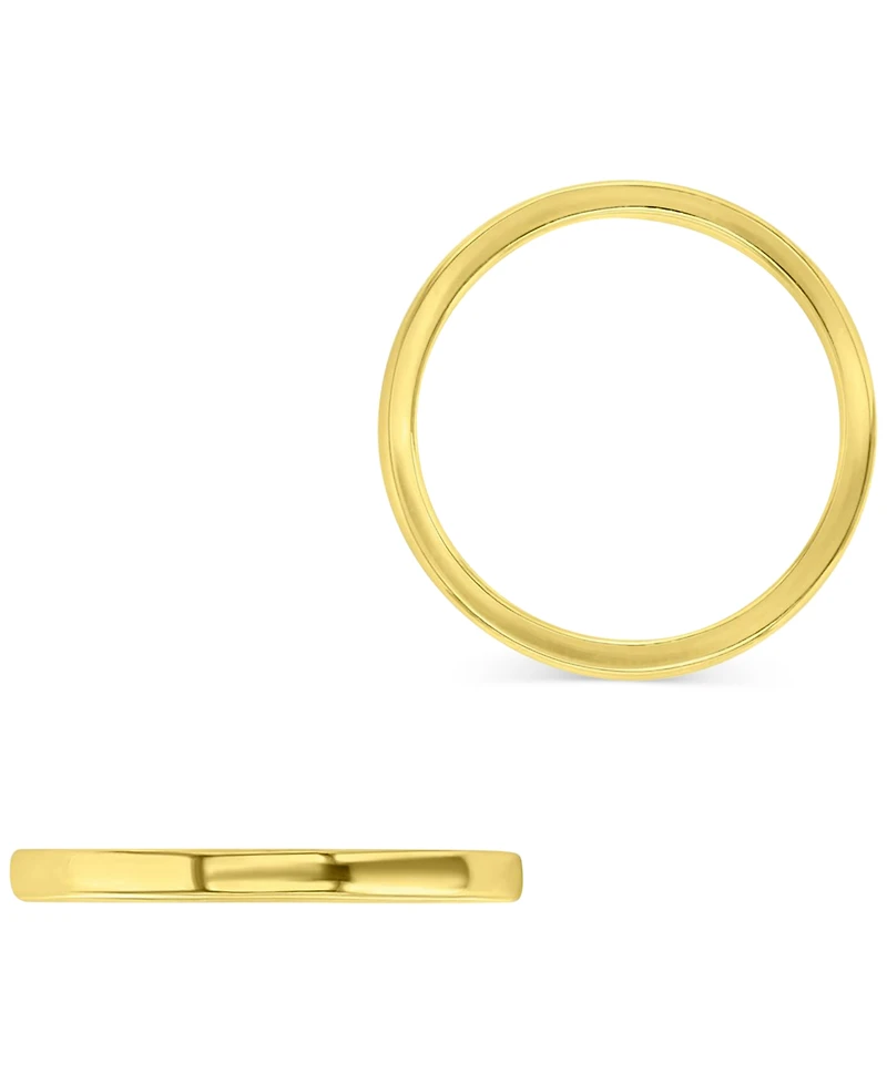 Polished Finish Dome Comfort Fit Narrow Stack Band