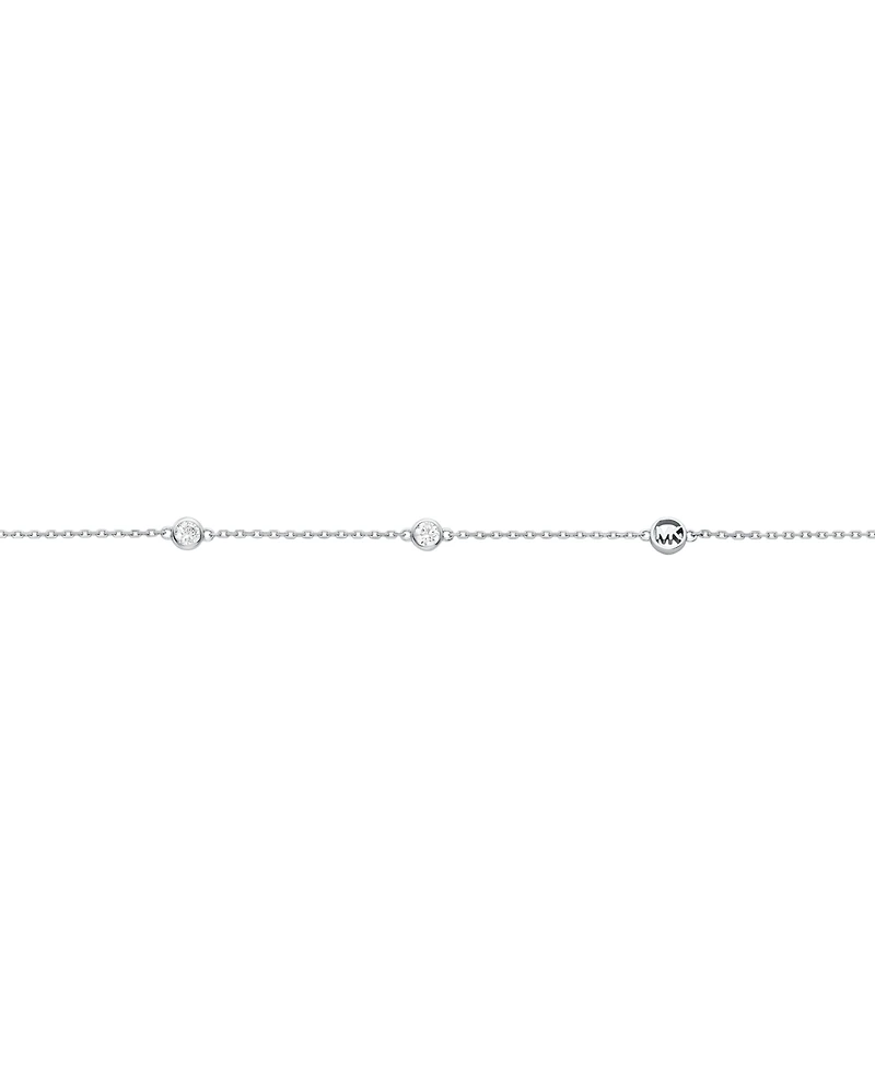 Michael Kors Gold-Tone or Silver-Tone Sterling Silver Station Necklace