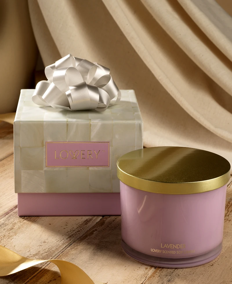 Lovery Lavender 3-Wick Soy Candle, 13 oz.