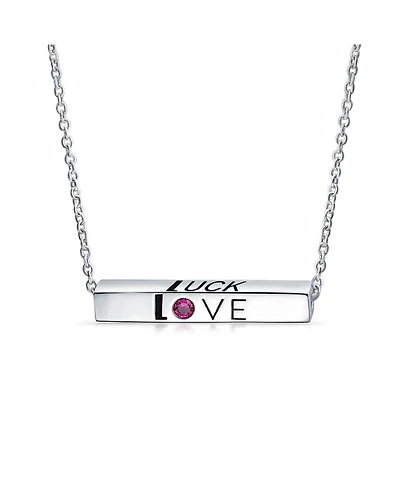 Bling Jewelry Ayllu Amulet Talisman Inspirational Bff Message Saying Intertwine Symbol Love Luck Unity Words Geometric Sideways Horizontal Name Bar Ne