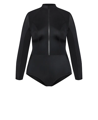 City Chic Plus Cancun Long Sleeve 1 Piece