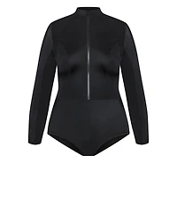 City Chic Plus Cancun Long Sleeve 1 Piece