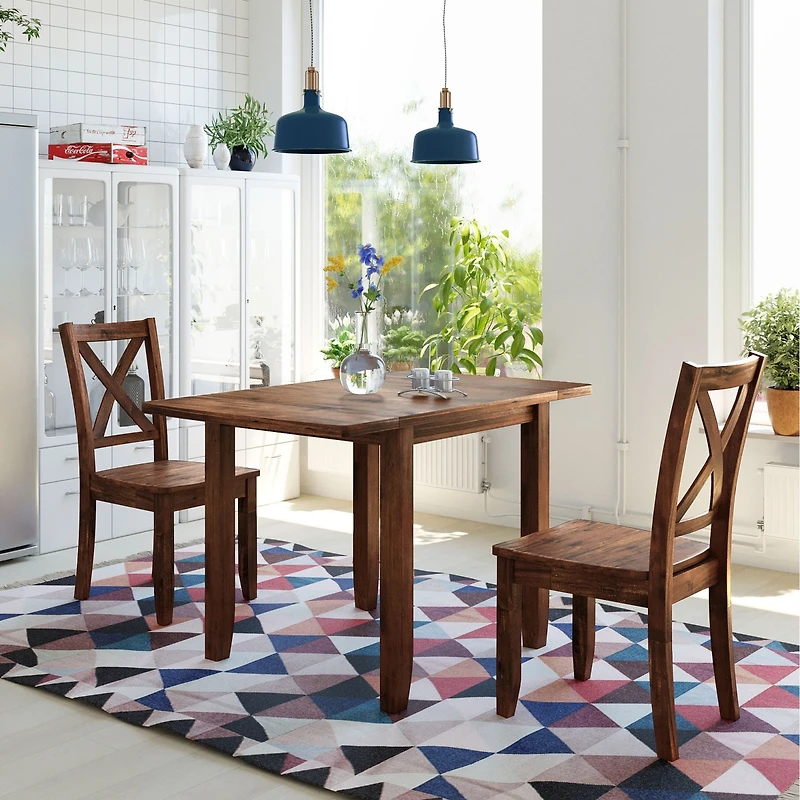 Streamdale 3-Piece Wood Drop Leaf Nook Set