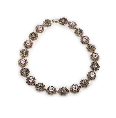 Sohi Women's Gold Snowflake Collar Necklace