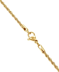 Blackjack Men's Cubic Zirconia Nail X Cross 24" Pendant Necklace