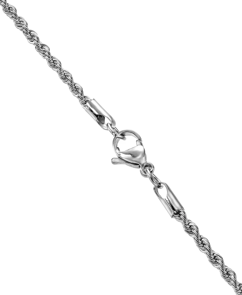 Blackjack Men's Cubic Zirconia Eagle 24" Pendant Necklace