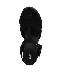 LifeStride Women's Everly Washable Block Heel Strappy Sandals