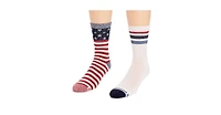 Muk Luks Men's 2 Pack Crew Socks