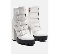 Ouzaki High Block Heeled Boots