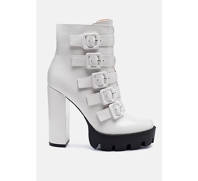 Ouzaki High Block Heeled Boots