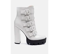 Ouzaki High Block Heeled Boots