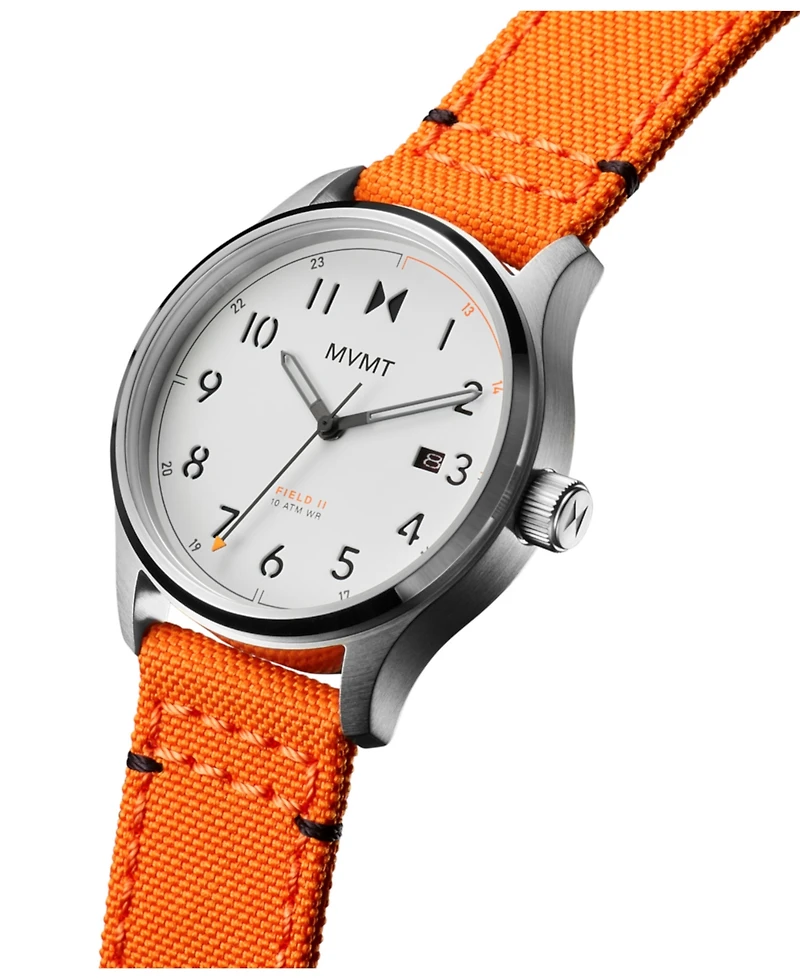 Mvmt Field Ii Men's Orange Nylon Watch 41mm