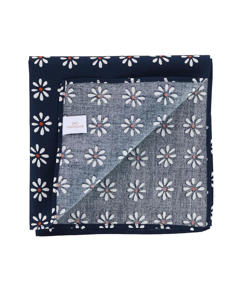 Trafalgar Men's Mary's Rose Daisy Cotton Handkerchief (Single)