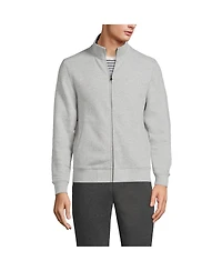 Lands' End Men's Long Sleeve Serious Sweatshirt Mock Full Zip