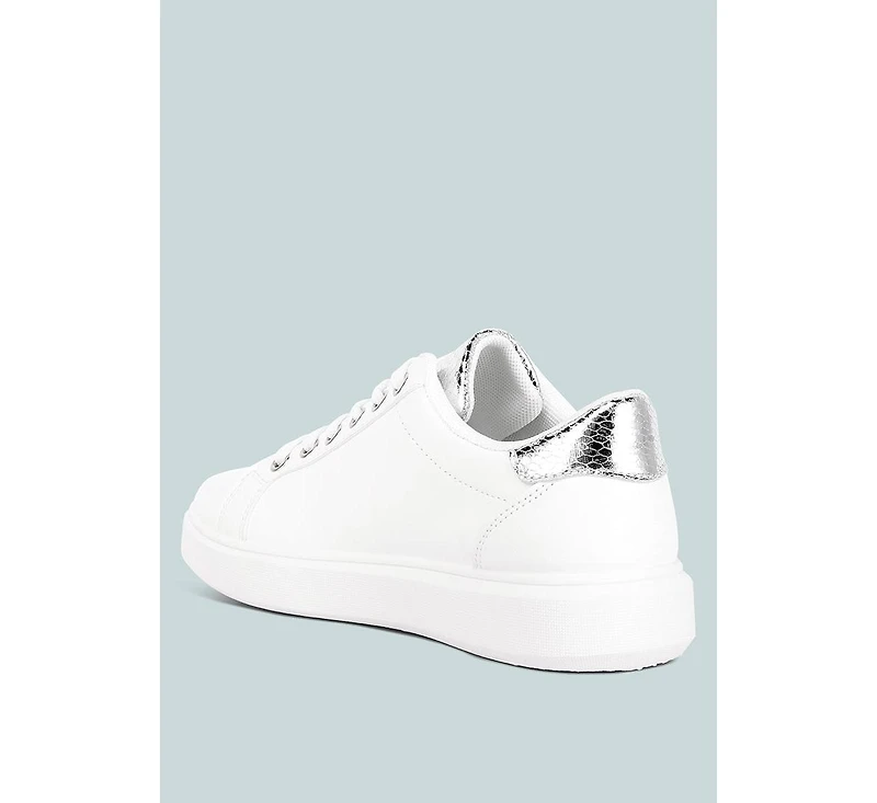 London Rag Claude Faux Leather Back Panel Detail Sneakers