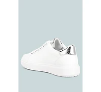 London Rag Claude Faux Leather Back Panel Detail Sneakers
