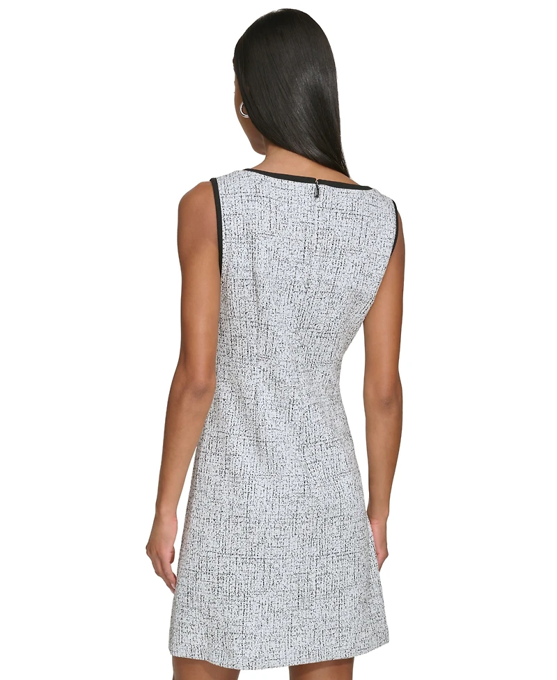 Women's Speckled Knit Jacquard Mini Dress
