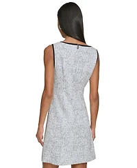 Women's Speckled Knit Jacquard Mini Dress