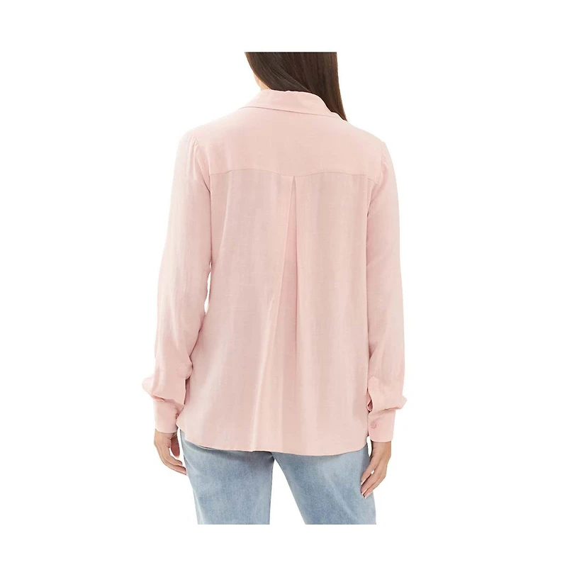 Ripe Maternity Clara Relaxed Button Up Shirt Soft Pink
