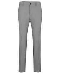Boss by Hugo Boss Men's Micro-Patterned Slim-Fit Trousers