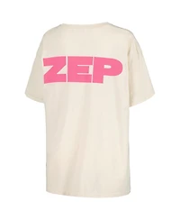 Women's Daydreamer White Led Zeppelin Block Letters Merch T-shirt
