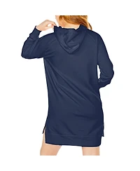 Women's Gameday Couture Navy Auburn Tigers Take a Knee Raglan Hooded Sweatshirt Dress