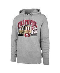 Men's '47 Brand Gray San Francisco 49ers Regional Headline Pullover Hoodie