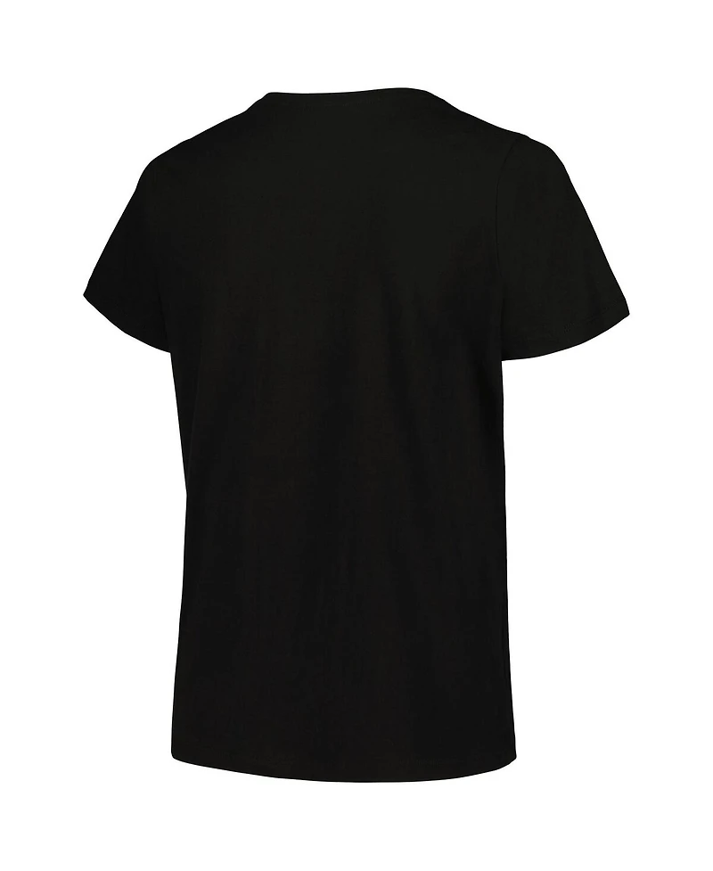Women's Fanatics Black Cincinnati Bengals Plus Arch Over Logo T-shirt