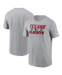 Men's Nike Gray Houston Texans 2023 Nfl Playoffs Iconic T-shirt