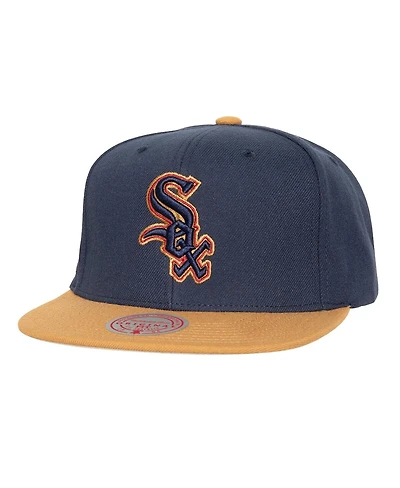 Men's Mitchell & Ness Navy Chicago White Sox Work It Snapback Hat