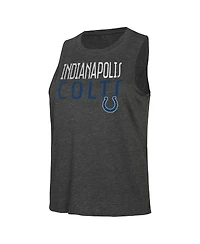Women's Concepts Sport Royal, Black Distressed Indianapolis Colts Muscle Tank Top and Pants Lounge Set