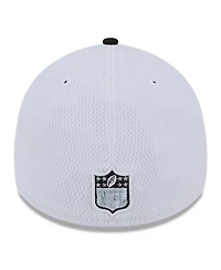 Men's New Era White, Black Las Vegas Raiders 2023 Sideline 39THIRTY Flex Hat