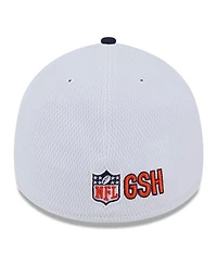 Men's New Era White, Navy Chicago Bears 2023 Sideline 39THIRTY Flex Hat