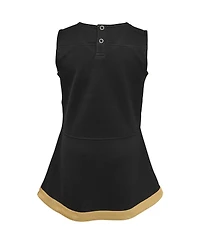 Baby Girls Black New Orleans Saints Cheer Captain Jumper Dress