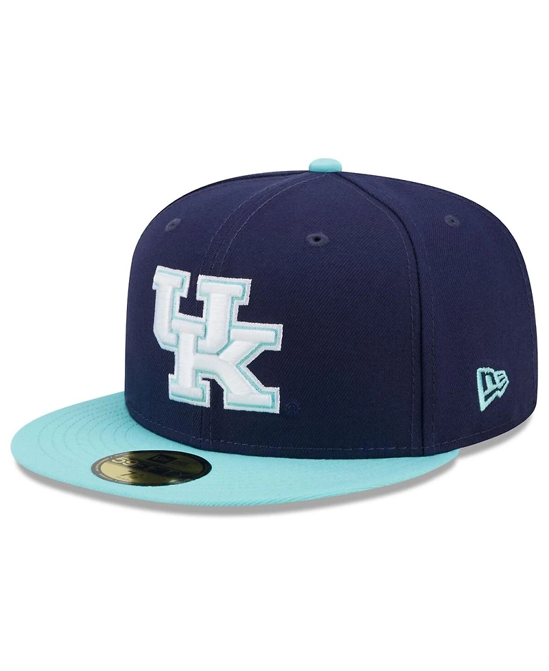 Men's New Era Navy, Light Blue Kentucky Wildcats 59FIFTY Fitted Hat