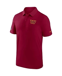 Men's Nike Burgundy Washington Commanders Sideline Coaches Dri-fit Polo Shirt