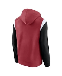 Men's Fanatics Cardinal Arizona Cardinals Trench Battle Pullover Hoodie