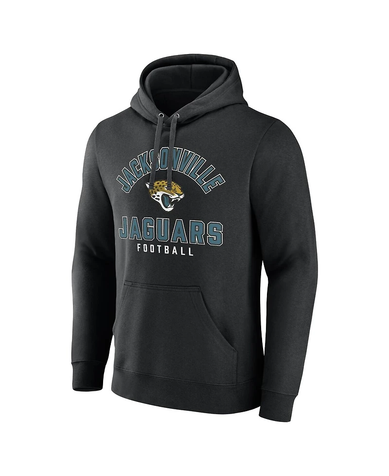 Men's Fanatics Black Jacksonville Jaguars Between the Pylons Pullover Hoodie