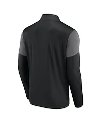 Men's Fanatics Black San Francisco Giants Logo Quarter-Zip Top