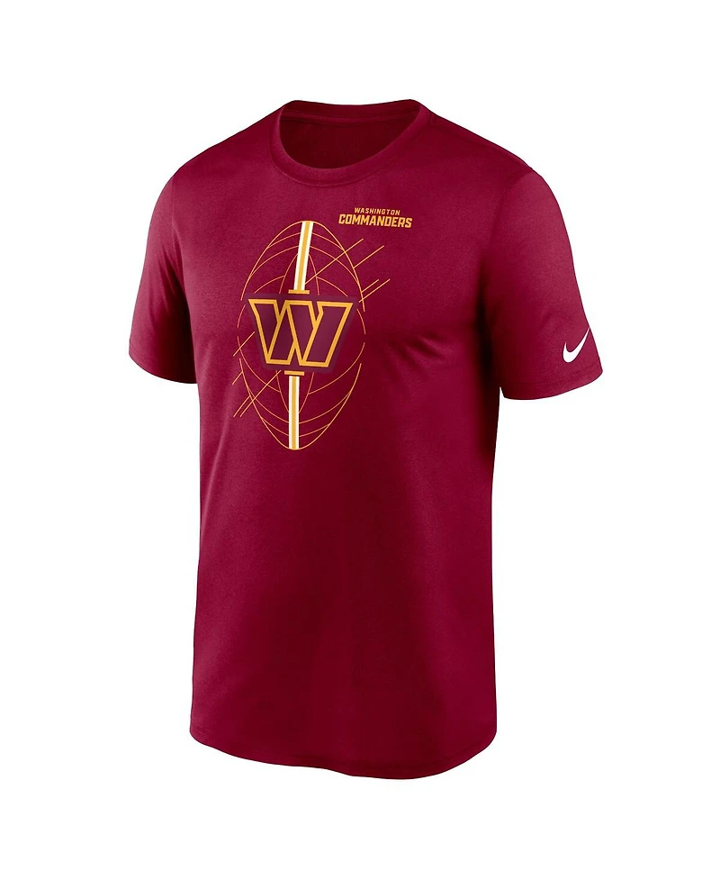 Men's Nike Burgundy Washington Commanders Legend Icon Performance T-shirt