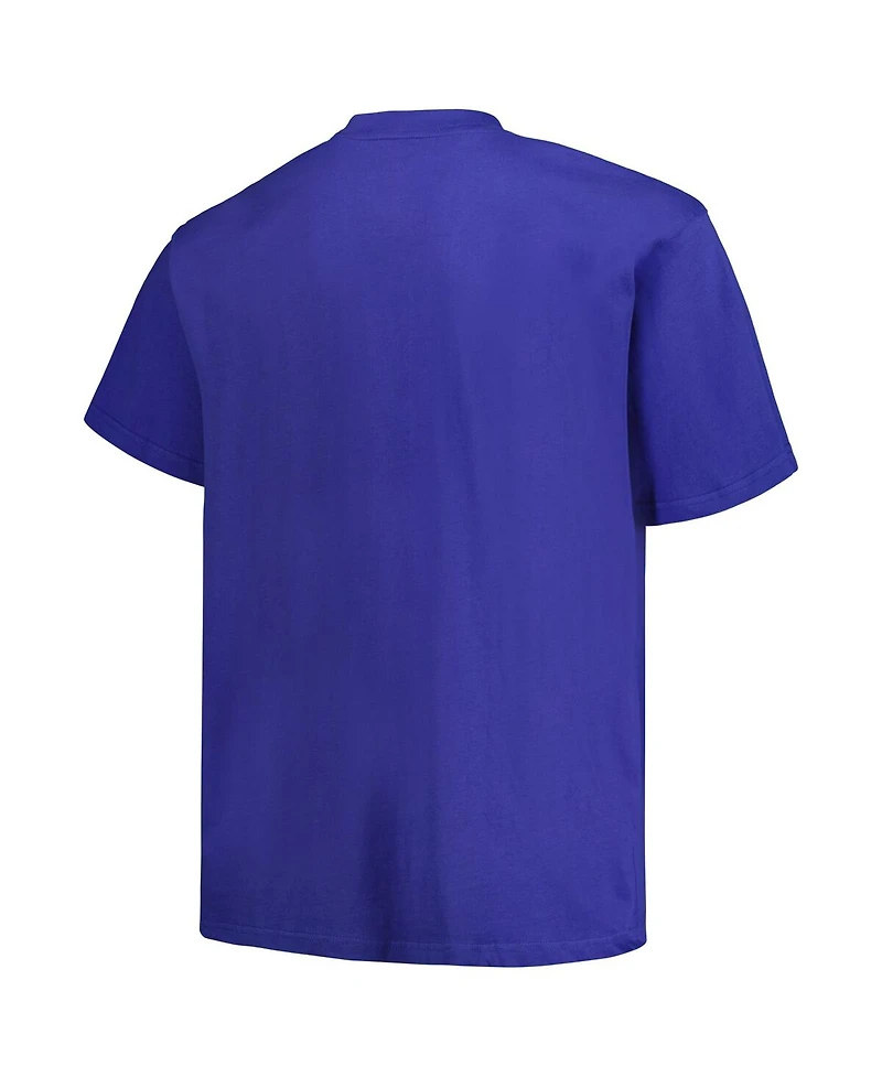 Men's Fanatics Royal, Gold Golden State Warriors Big and Tall Short Sleeve Long T-shirt Set