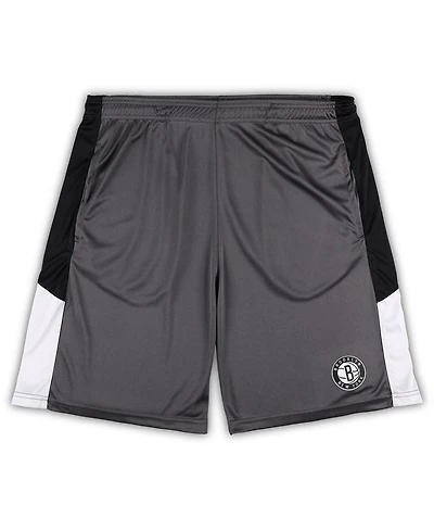 Men's Fanatics Gray Brooklyn Nets Big and Tall Shorts